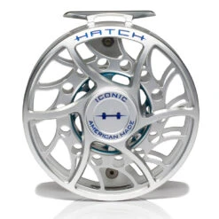 Hatch Iconic 11 Plus Fly Reel -Orvis Shop Iconic11PlusReelClearBlueMidArborFront
