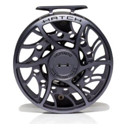 Hatch Iconic 11 Plus Fly Reel -Orvis Shop Iconic11PlusReelGreyBlackMidArborFront
