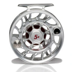 Hatch Iconic 5 Plus Fly Reel -Orvis Shop Iconic5PlusReelClearRedMidArborBack