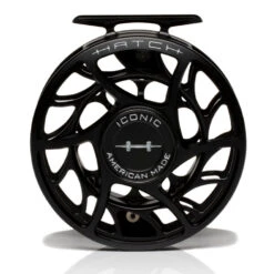 Hatch Iconic 7 Plus Fly Reel -Orvis Shop Iconic7PlusReelBlackSilverLargeArborFront