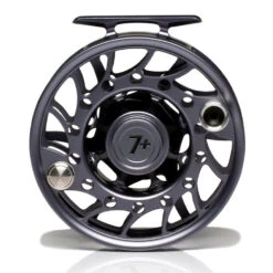 Hatch Iconic 7 Plus Fly Reel -Orvis Shop Iconic7PlusReelGreyBlackMidArborBack