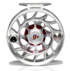 Hatch Iconic 9 Plus Fly Reel -Orvis Shop Iconic9PlusReelClearRedLargeArborBack